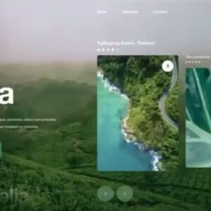 Animated Website Design for Planets